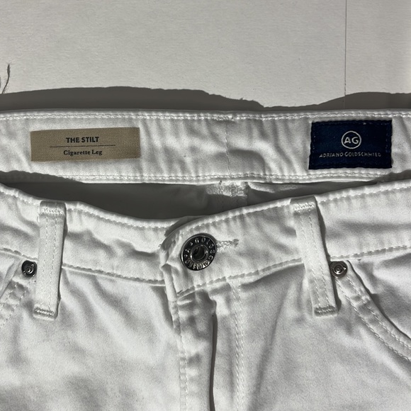 Adriano Goldschmied The Stilt Cigarette leg white sz 27 R w/ defects - Picture 2 of 7